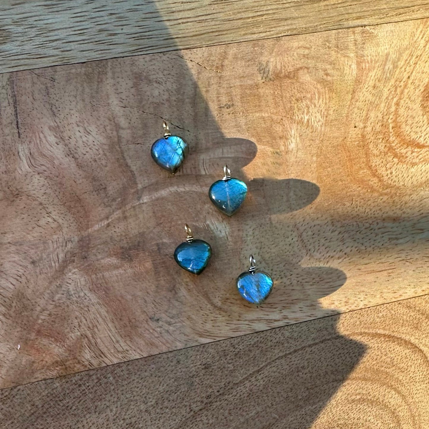 Labradorite Heart