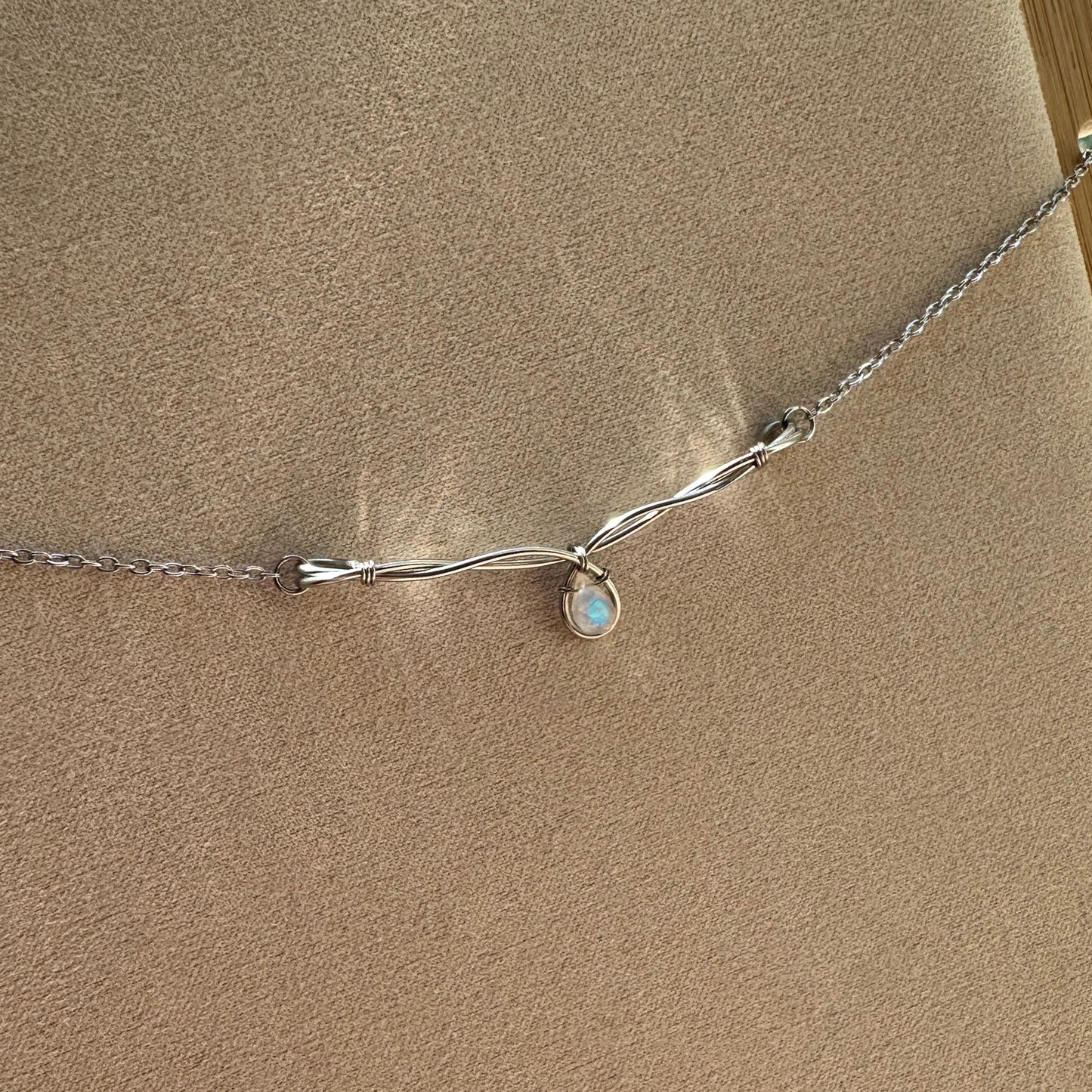 Rainbow Moonstone Necklace