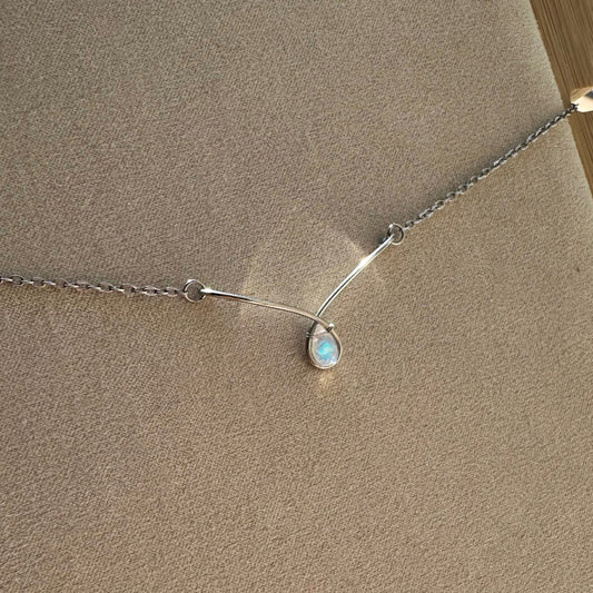 Rainbow Moonstone Necklace