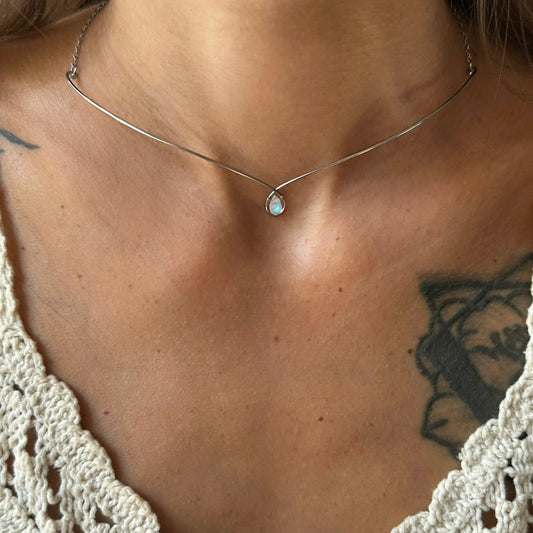 Rainbow Moonstone Necklace