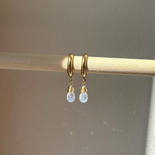 Rainbow Moonstone EARRINGS