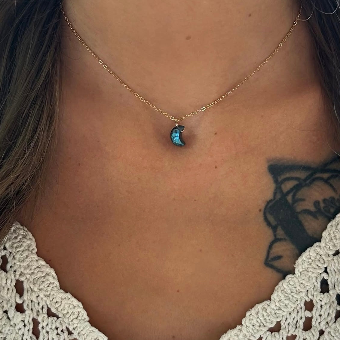 Labradorite Tiny Moon