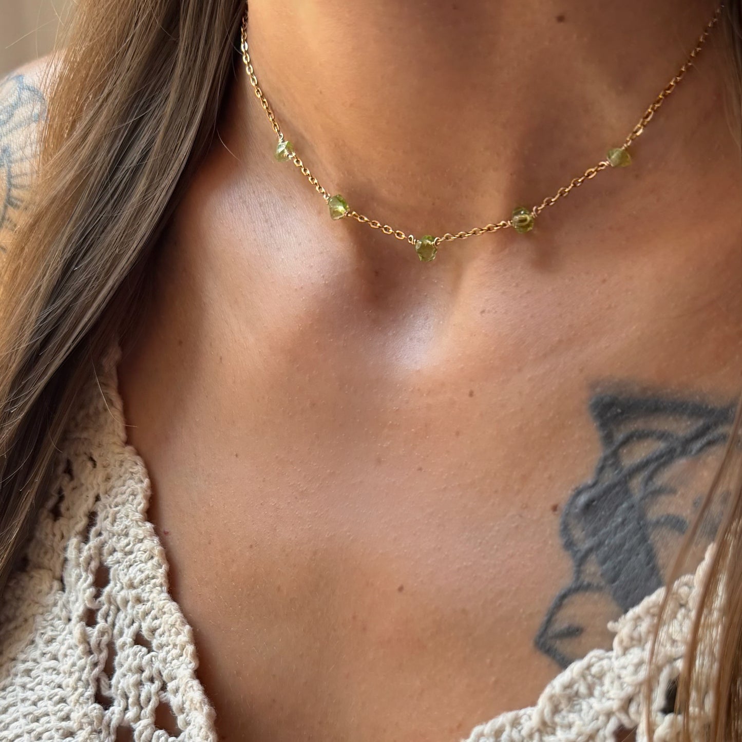 Peridot Choker