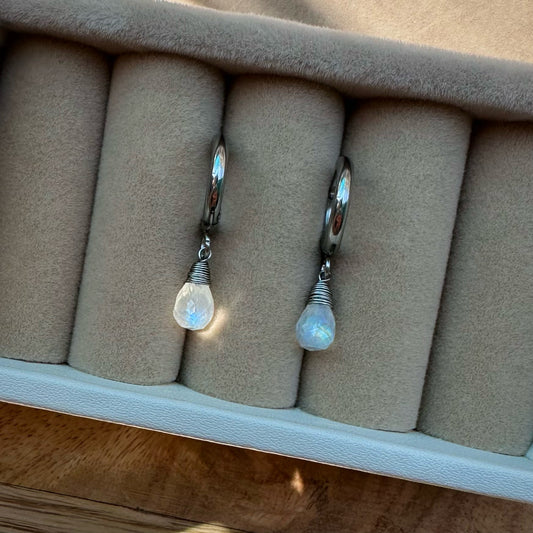 Rainbow Moonstone EARRINGS