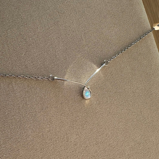 Rainbow Moonstone Necklace