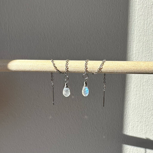 Rainbow Moonstone EARRINGS